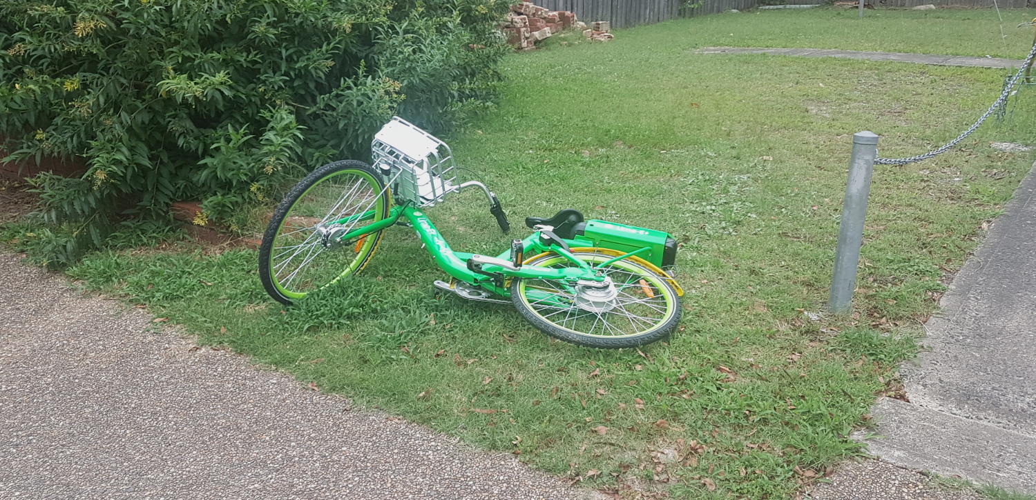 A Lime e-bike