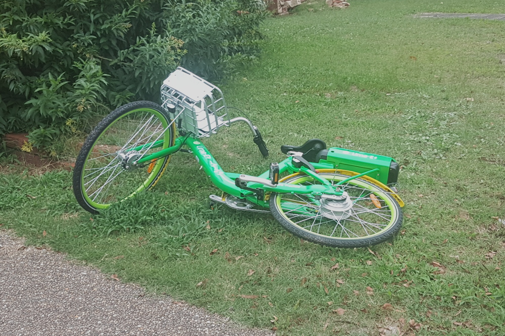 A Lime e-bike