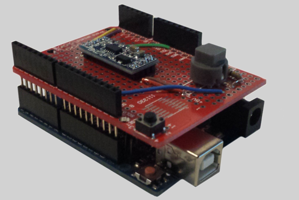 Arduino with circuitboard shield